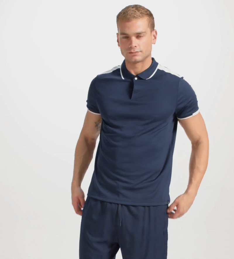 Polera Regular 140gr. - MODELO "SPORT NECK COLOR"