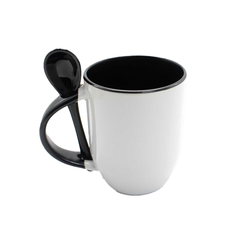 Tazón Fondo Color con Cuchara Premium - MODELO "11 OZ."