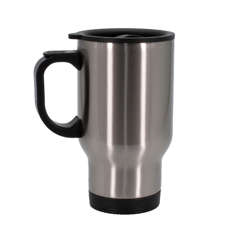 Mug Térmico De Acero y Blanco Premium - MODELO "14 OZ."
