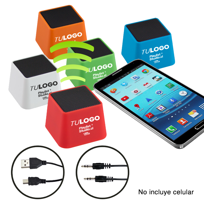 Parlante Bluetooth - MODELO "PIRAMIDES COLORES"